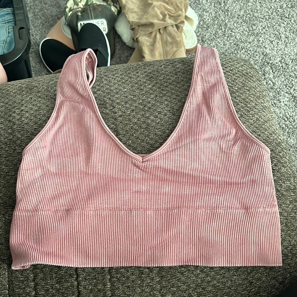 XL pink bralette.
